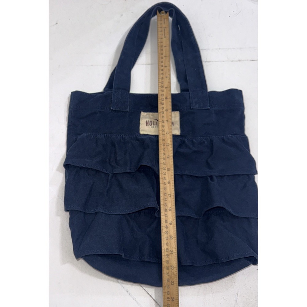 Vintage Y2K Hollister California Navy Blue Skirt Book Canvas Seagull Tote Bag - Picture 5 of 15